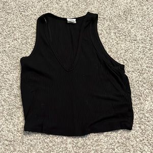 Black tank top
